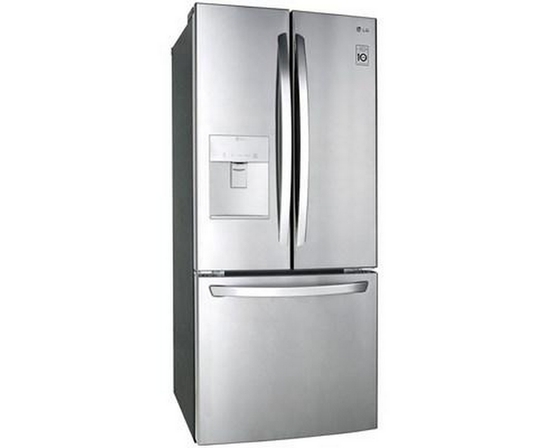 Réfrigérateur trois portes avec porte à deux battants amovible de 30 po., 21,8 pi³ avec distributeur d'eau externe LG - LRFWS2200S