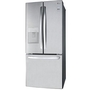 Réfrigérateur trois portes avec porte à deux battants amovible de 30 po., 21,8 pi³ avec distributeur d'eau externe LG - LRFWS2200S
