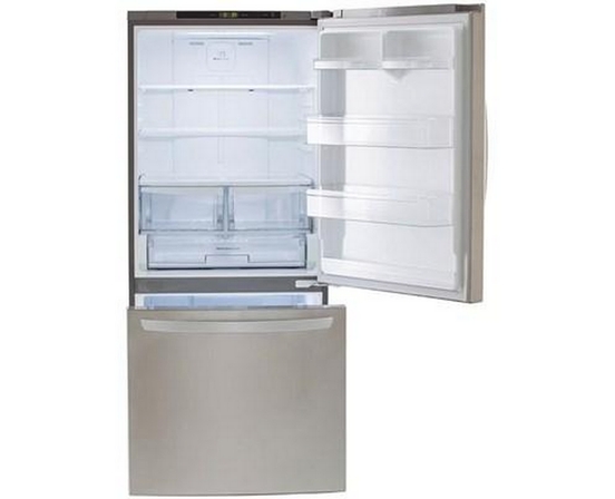 Réfrigérateur à congélateur inférieur amovible de 30 po., 22.1 pi³ avec système de refroidissement à débit d’air multiple LG - LRDNS2200S
