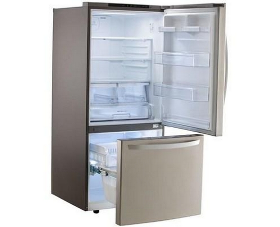 Réfrigérateur à congélateur inférieur amovible de 30 po., 22.1 pi³ avec système de refroidissement à débit d’air multiple LG - LRDNS2200S