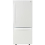 Réfrigérateur à congélateur inférieur amovible de 30 po., 22.1 pi³ avec système de refroidissement à débit d’air multiple LG - LRDNS2200W