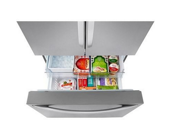 Réfrigérateur trois portes avec porte à deux battants à profondeur de comptoir Max de 36 po, 27 pi³. avec Linear Cooling™ LG - LRFLC2706S