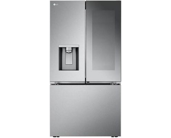 Réfrigérateur trois portes avec porte à deux battants à profondeur de comptoir MAX™ de 36 po, 26 pi³ avec Mirror InstaView® LG - LRYKC2606S