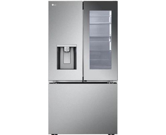 Réfrigérateur trois portes avec porte à deux battants à profondeur de comptoir MAX™ de 36 po, 26 pi³ avec Mirror InstaView® LG - LRYKC2606S