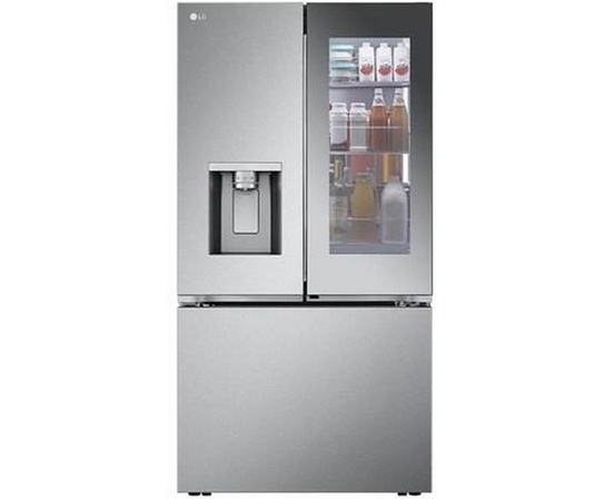 Réfrigérateur trois portes avec porte à deux battants à profondeur de comptoir MAX™ de 36 po, 26 pi³ avec Mirror InstaView® LG - LRYKC2606S