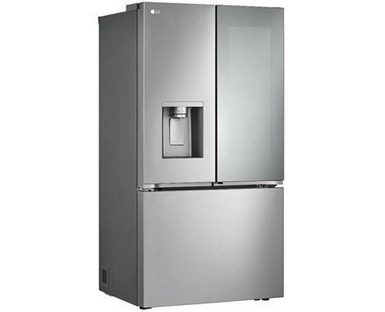 Réfrigérateur trois portes avec porte à deux battants à profondeur de comptoir MAX™ de 36 po, 26 pi³ avec Mirror InstaView® LG - LRYKC2606S