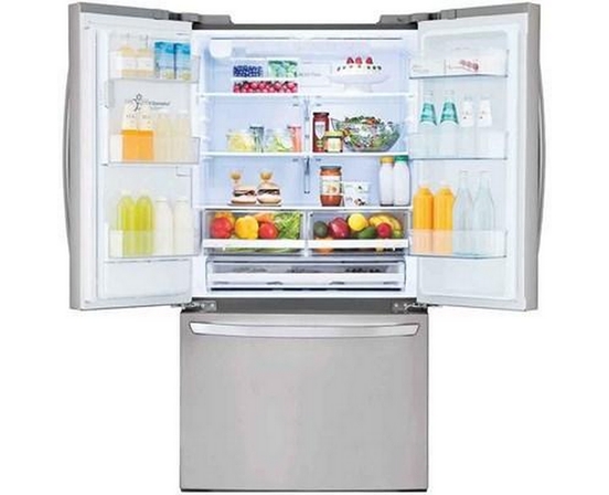 Réfrigérateur trois portes avec porte à deux battants de 36 po, 27,7 pi³. avec Smart Diagnosis LG - LRFS28XBS