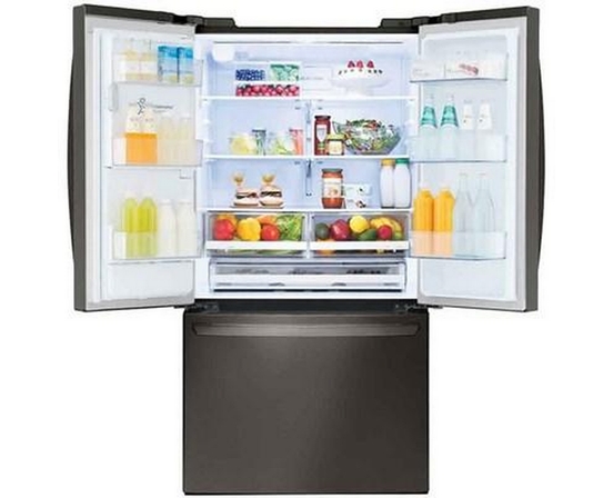 Réfrigérateur trois portes avec porte à deux battants de 36 po, 27,7 pi³. avec Smart Diagnosis LG - LRFS28XBD