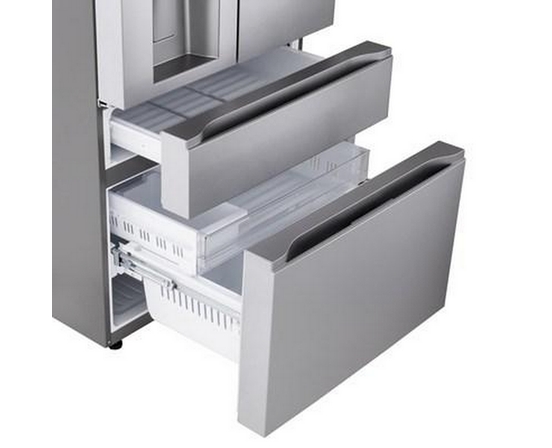 Réfrigérateur quatres portes avec porte à deux battants de 36 po, 29 pi³ LG - LF29S8330S