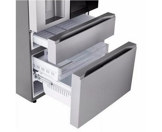 Réfrigérateur quatre portes avec porte à deux battants de 29 po 28,6 pi³ avec Smart InstaView® LG - LF29S8365S