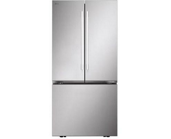 Réfrigérateur à portes françaises 3 portes de 25 pi³ avec design de poignée hybride LG - LF25H6200S