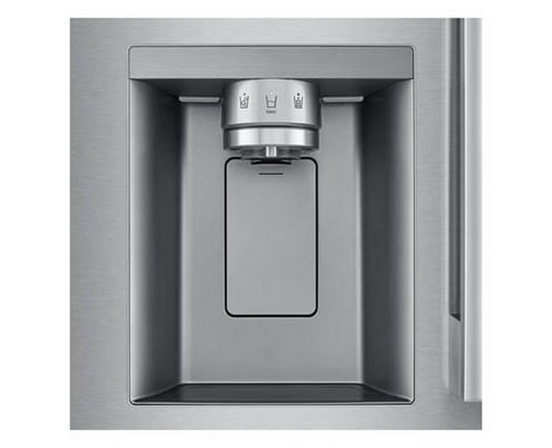 Réfrigérateur trois portes avec porte à deux battants autoportant de 33 po, 25 pi³. avec distributeur d'eau et de glaçons LG - LF25H6330S
