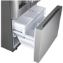 Réfrigérateur trois portes avec porte à deux battants autoportant de 33 po, 25 pi³. avec distributeur d'eau et de glaçons LG - LF25H6330S