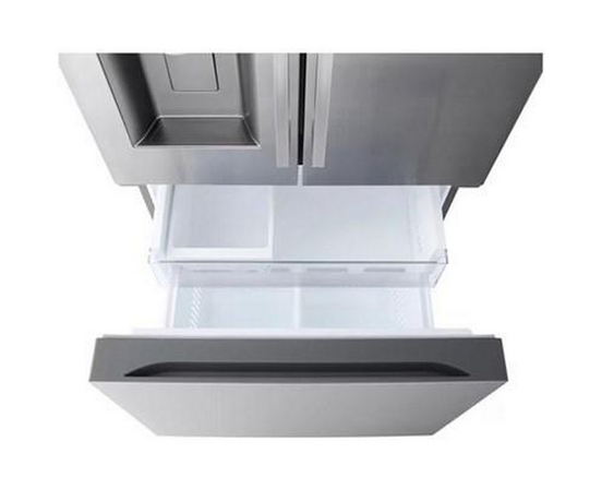 Réfrigérateur trois portes avec porte à deux battants autoportant de 33 po, 25 pi³. avec distributeur d'eau et de glaçons LG - LF25H6330S