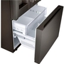 Réfrigérateur de profondeur standard à trois portes de 33 po avec distributeur d’eau et de glaçons et machine à glaçons double, 25pi3 LG - LF25H6330D