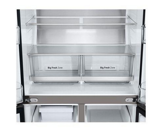 Réfrigérateur quatre portes avec porte à deux battants à profondeur de comptoir de 33 po avec machine à glaçons LG - LF19C8200S