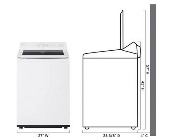 Laveuse à chargement vertical avec EasyUnload™ LG - WT8200CW