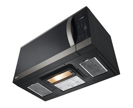 Four à micro-ondes à hotte intégrée de 30 po, 1,8 pi³. avec EasyClean® LG - MVEM1825D