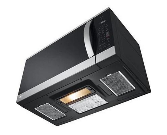 Four à micro-ondes à hotte intégrée de 30 po, 1,2 pi³ avec EasyClean® LG - MVEM1825F