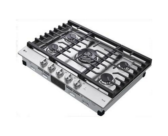 Table de cuisson encastrée à gaz de 30 po avec technologie ThinQ® LG - CBGJ3027S