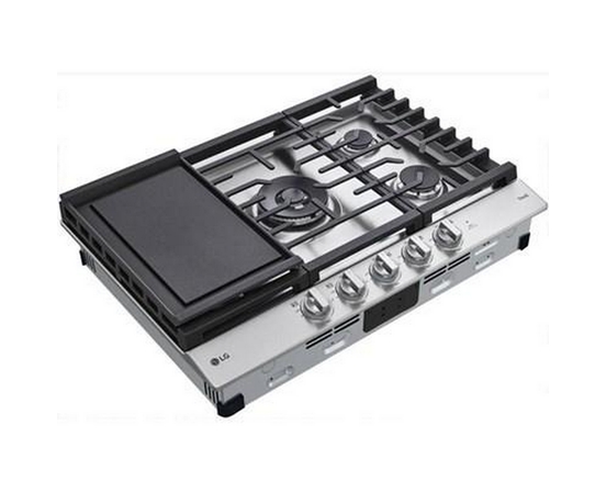 Table de cuisson encastrée à gaz de 30 po avec technologie ThinQ® LG - CBGJ3027S