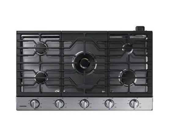 Table de cuisson encastrée à gaz de 36 po avec connection Wi-Fi et Bluetooth Samsung - NA36N7755TS/AA