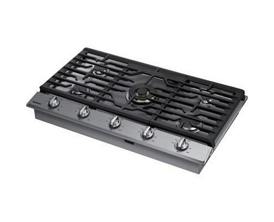 Table de cuisson encastrée à gaz de 36 po avec connection Wi-Fi et Bluetooth Samsung - NA36N7755TS/AA