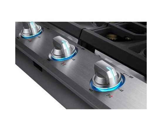 Table de cuisson encastrée à gaz de 36 po avec connection Wi-Fi et Bluetooth Samsung - NA36N7755TS/AA