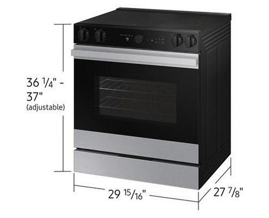 Cuisinière électrique Smart Bespoke de 6,3 pi³ Samsung - NSE6DG8700SR/AC