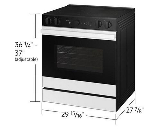 Cuisinière électrique Smart Bespoke de 6,3 pi³ Samsung - NSE6DB870012/AC