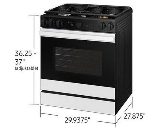 Cuisinière à gaz Smart Bespoke de 6,0 pi³ Samsung - NSG6DB870012/AA