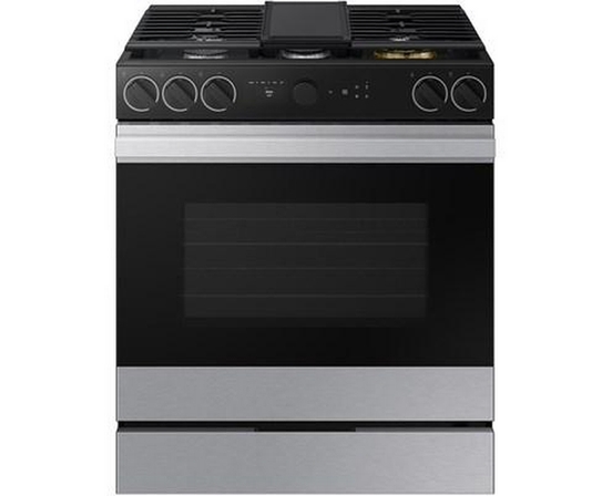 Cuisinière à gaz Smart Bespoke de 6,0 pi³ Samsung - NSG6DG8700SR/AA