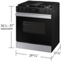 Cuisinière à gaz Smart Bespoke de 6,0 pi³ Samsung - NSG6DG8300SR/AA