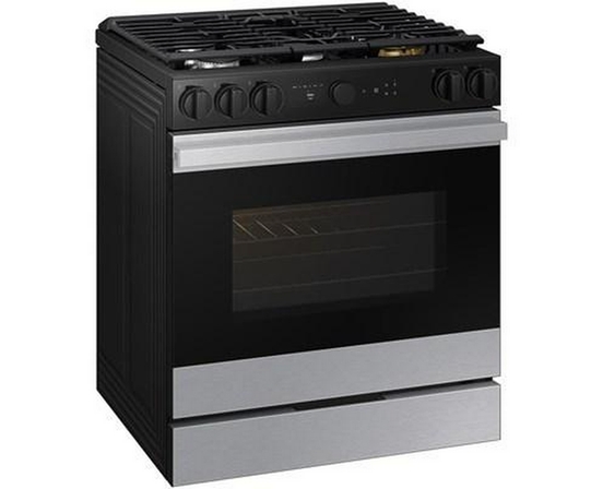Cuisinière à gaz Smart Bespoke de 6,0 pi³ Samsung - NSG6DG8500SR/AA