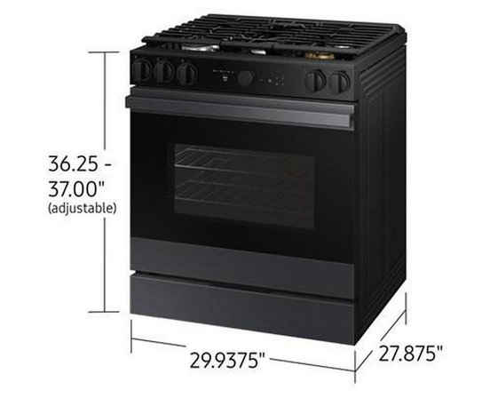 Cuisinière à gaz Smart Bespoke de 6,0 pi³ Samsung - NSG6DG8500MT/AA