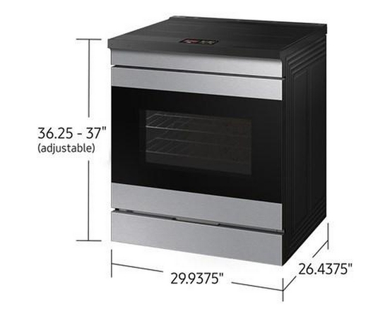 Cuisinière à induction Bespoke de 6,3 pi³ Samsung - NSI6DG9900SR/AC