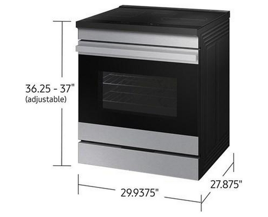 Cuisinière à induction Smart Bespoke de 6,3 pi³ Samsung - NSI6DG9500SR/AC