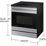Cuisinière à induction Smart Bespoke de 6,3 pi³ Samsung - NSI6DG9500SR/AC