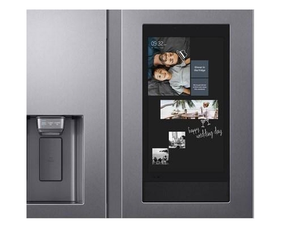 Réfrigérateur côte-à-côte à profondeur de comptoir de 36 po., 21,5 pi³ avec Family Hub™ Samsung - RS22T5561SR/AC