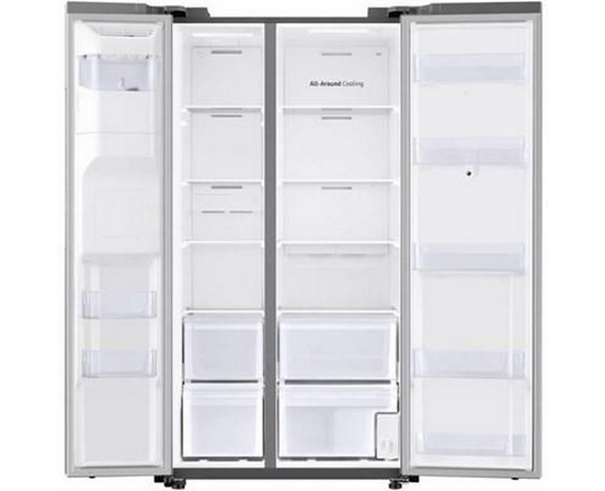Réfrigérateur côte-à-côte à profondeur de comptoir de 36 po., 21,5 pi³ avec Family Hub™ Samsung - RS22T5561SR/AC