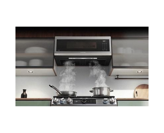 Four à micro-ondes à hotte intégrée de 30 po., 1.1 pi³ avec connectivité Wi-Fi Samsung - ME11A7510DS/AC