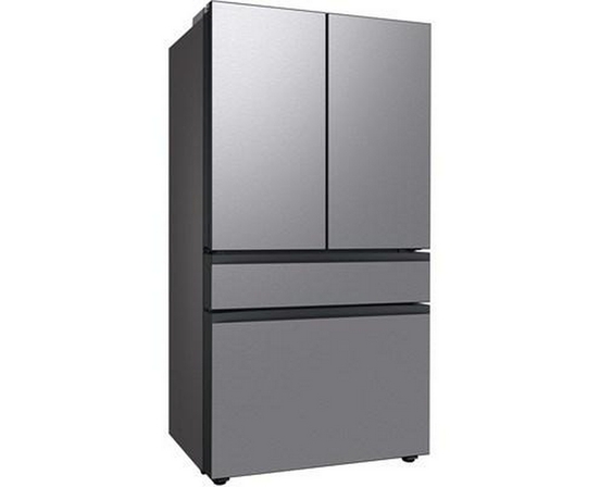 Réfrigérateur quatre portes avec porte à deux battants à profondeur de comptoir Bespoke de 36 po., 23 pi³ avec machine à glaçons double Samsung - RF23BB8600QLAA