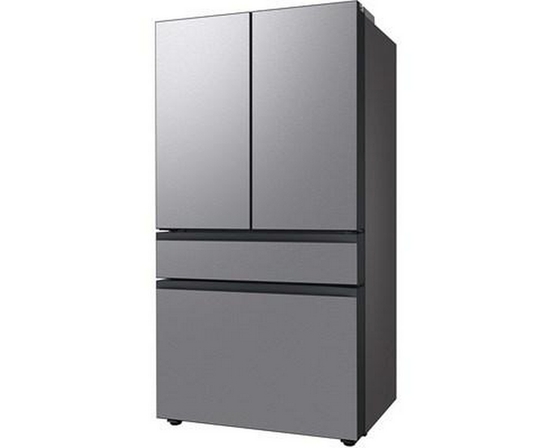 Réfrigérateur quatre portes avec porte à deux battants à profondeur de comptoir Bespoke de 36 po., 23 pi³ avec machine à glaçons double Samsung - RF23BB8600QLAA