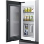 Réfrigérateur quatre portes avec porte à deux battants à profondeur de comptoir Bespoke de 36 po., 23 pi³ avec machine à glaçons double Samsung - RF23BB8600QLAA