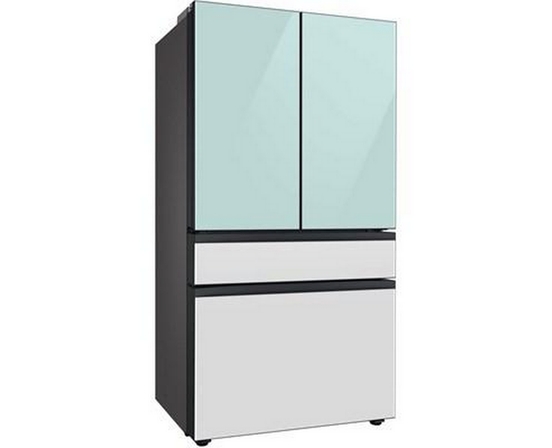 Réfrigérateur quatre portes avec porte à deux battants à profondeur de comptoir de 36 po., 23 pi³ avec machine à glaçons double Samsung - RF23BB8600APAA