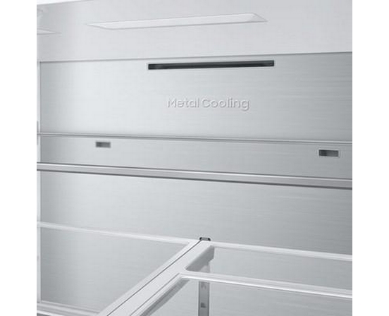 Réfrigérateur quatre portes avec porte à deux battants Bespoke de 36 po., 28.8 pi³ avec machine à glaçons double Samsung - RF29BB8600QLAA