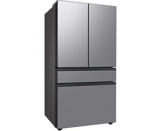 Réfrigérateur quatre portes avec porte à deux battants Bespoke de 36 po., 28.8 pi³ avec machine à glaçons double Samsung - RF29BB8600QLAA