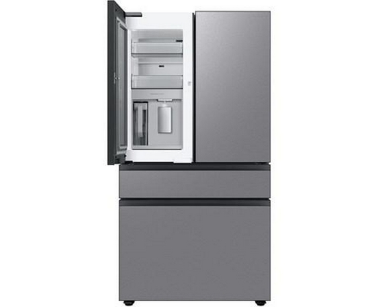 Réfrigérateur quatre portes avec porte à deux battants Bespoke de 36 po., 28.8 pi³ avec machine à glaçons double Samsung - RF29BB8600QLAA