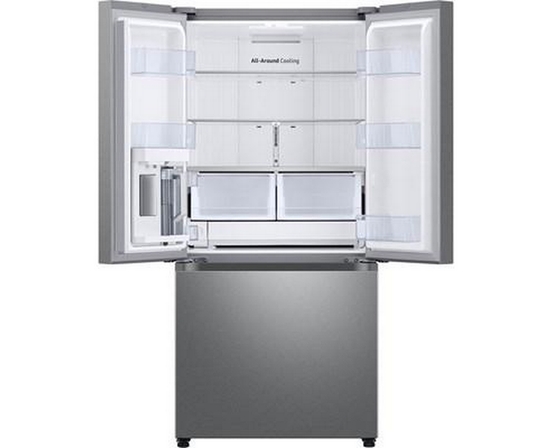 Réfrigérateur trois portes avec porte à deux battants de 33 po, 24,5 pi³. avec Beverage Center™ et pichet d’eau à remplissage automatique Samsung - RF25C5551SR/AA