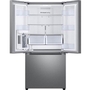 Réfrigérateur trois portes avec porte à deux battants de 33 po, 24,5 pi³. avec Beverage Center™ et pichet d’eau à remplissage automatique Samsung - RF25C5551SR/AA